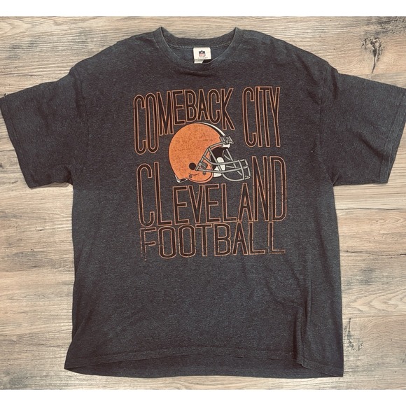NFL Team Apparel Other - NFL Team Apparel Cleveland Browns Comeback City Dark Brown Tee-shirt Adult 2XL